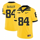 Iowa Hawkeyes 84 Nick Easley Yellow College Football Jersey Dzhi,baseball caps,new era cap wholesale,wholesale hats